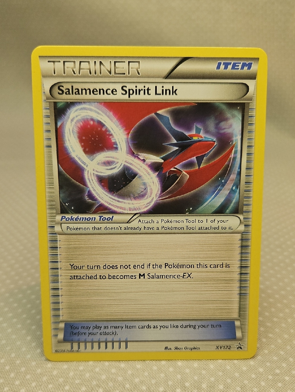 2016 Pokemon Salamence Spirit Link XY172 Promo